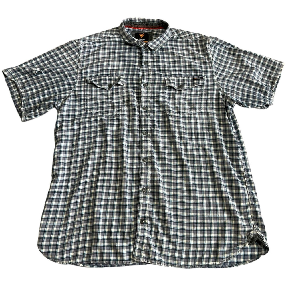 Hawx Work Gear Short Sleeve Checked Button Down, Size XLT